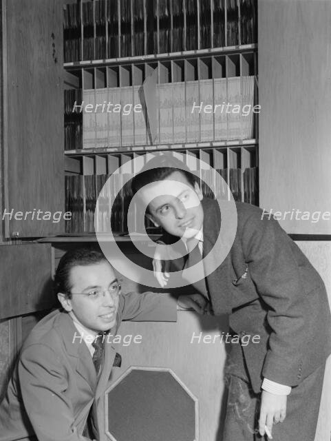 Portrait of Ahmet M. Ertegun and Nesuhi Ertegun, Turkish Embassy, Washington, D.C., 1930. Creator: William Paul Gottlieb.