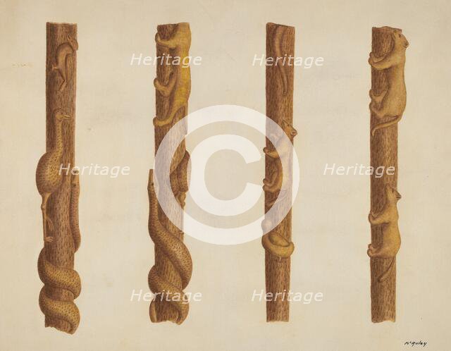 Walking Stick, c. 1940. Creator: William McAuley.