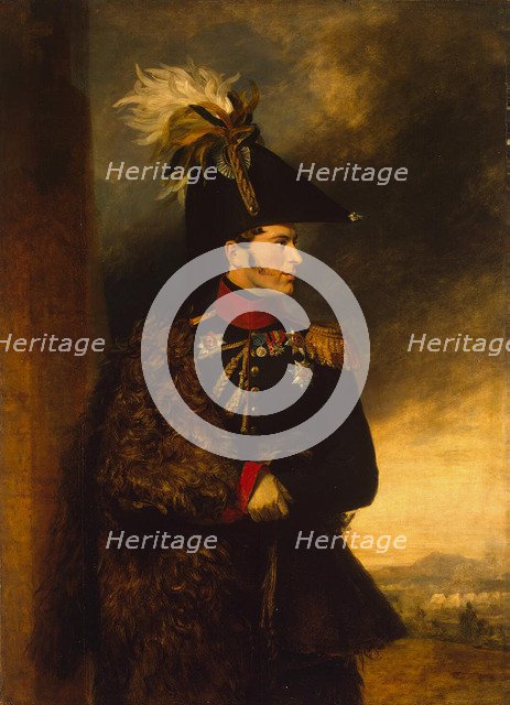 Prince Alexander Sergeyevich Menshikov (1787-1869), ca 1825. Artist: Dawe, George (1781-1829)