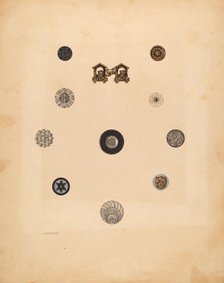 Buttons, 1937. Creator: Isidore Steinberg.