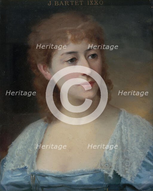 Portrait de Julia Bartet (1854-1941), sociétaire de la Comédie-Française dans le rôle de..., 1884. Creator: Daniel Berard.