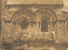 Façade de l'Eglise du St. Sépulcre, à Jérusalem (No. 2 partie supérieure), August 1850. Creator: Maxime du Camp.