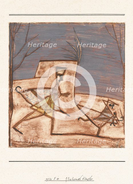 Fliehende Kinder (Children fleeing), 1930. Artist: Klee, Paul (1879-1940)