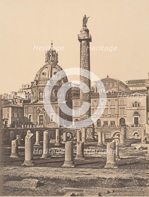 Foro e Colonna di Trajano, 1848-52. Creator: Eugène Constant.
