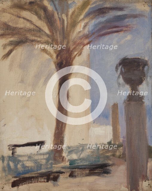 Taormina (Palms near the Hotel), c1890. Creator: Jan Ciaglinski.