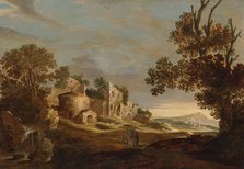 Landscape with Journey to Emmaus, 1627. Creator: Charles Cornelisz de Hooch.