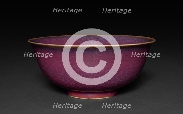 Bowl: Jun ware, 14th-15th Century. Creator: Unknown.