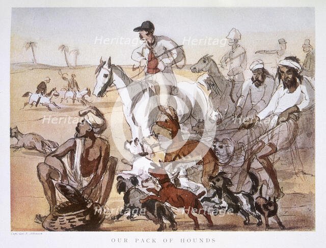 'Our Pack of Hounds', 1911. Creator: George Francklin Atkinson.