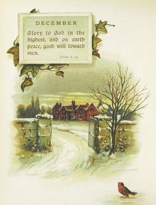 Religious verse for December, 1893.  Creator: Unknown.