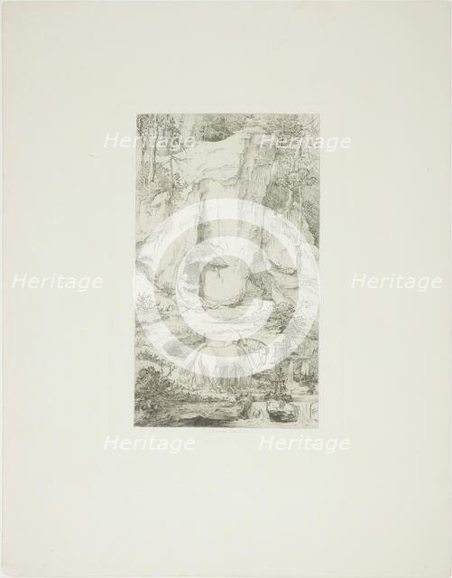 A Hermit Leading his Horse to Water, 1840. Creator: Moritz von Schwind.