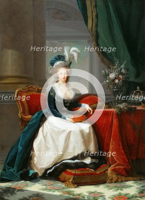 Portrait of Queen Marie Antoinette of France (1755-1793), ca 1788.