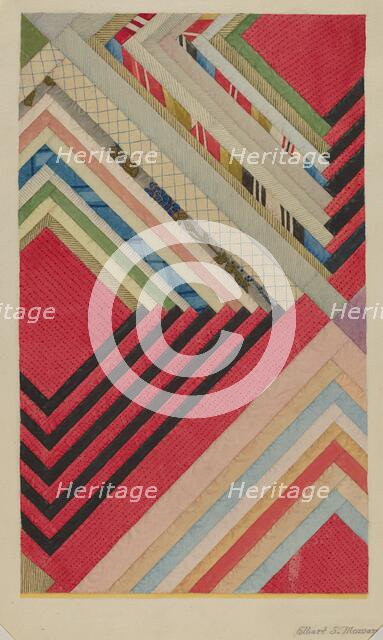 Silk Quilt, c. 1941. Creator: Elbert S. Mowery.