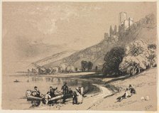Sketches at Home and Abroad: Ruins of Schonberg on the Rhine, 1834. Creator: James Duffield Harding (British, 1798-1863); Charles Tilt, Fleet Street.