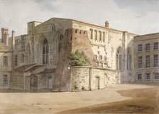 Exterior view of the Painted Chamber, Palace of Westminster, London, c1805. Artist: Frederick Nash