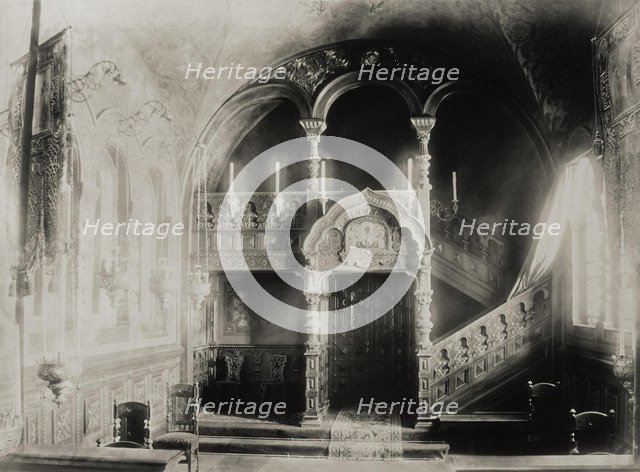 House Chapel at the Stroganov palace in Saint Petersburg, after 1879. Artist: Bianchi, Giovanni (1812-1893)