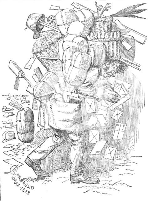 Joe Barker's Christmas Post, 1883. Creator: Unknown.