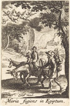 The Flight into Egypt, in or after 1630. Creator: Jacques Callot.