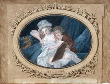 Boudoir scene. Creator: Mallet, Jean-Baptiste (1759-1835).