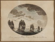 The naval Battle of Öland on 26 July 1789, c. 1790. Creator: Cumelin, Johan Petter (1764-1820).