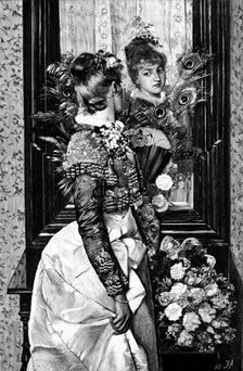 "Reflections" - picture by G. Schachinger, 1890. Creator: Unknown.