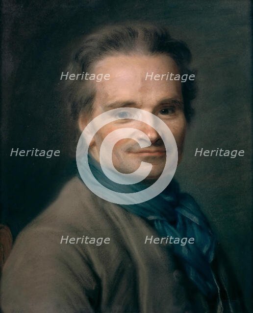 Portrait of the sculptor Jean-Baptiste Lemoyne (1704-1778), 1763. Creator: La Tour, Maurice Quentin de (1704-1788).