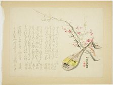 Plums and Biwa, 1860s. Creator: Tanomura Shosai.