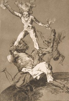 Plate 56 from 'Los Caprichos': To rise and to fall (Subir y bajar.), 1799., 1799. Creator: Francisco Goya.