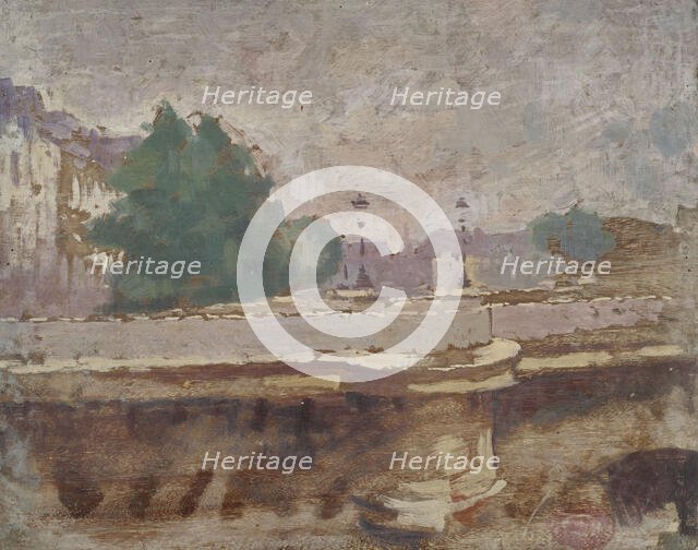 Paris, le pont Neuf, between 1863 and 1932. Creator: Jules Ernest Renoux.