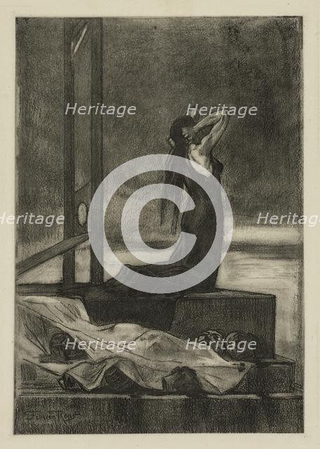 Capital Punishment: The Pain of Death (Todesstrafe: La peine de mort), c. 1880. Creator: Félicien Rops (Belgian, 1833-1898).