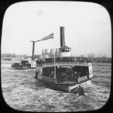 River steamer, USA, late 19th or early 20th century. Artist: Unknown