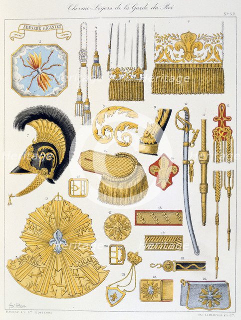 Chevau-Légers de la Garde du Roi, Insignia Artist: Eugene Titeux