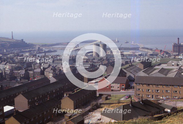 Whitehaven, Harbour from the East, Cumberland, 20th century. Artist: CM Dixon.