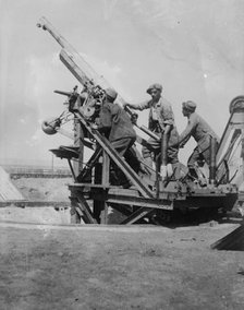 Latest French anti-aircraft gun, 1917 29 Nov 1917. Creator: Bain News Service.