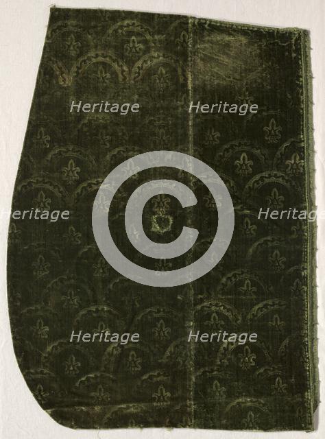 Fragment of Stamped Velvet, early 1600s. Creator: Unknown.