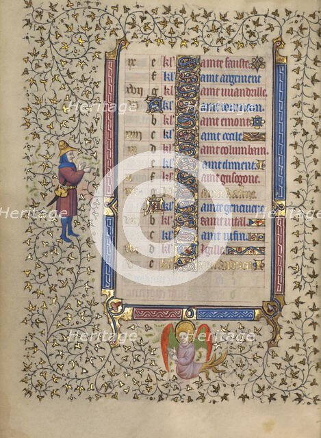 Calendar Page for November continued; Book of Hours, about 1410. Creator: Unknown.