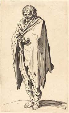 Beggar with Bare Head and Feet. Creator: Unknown.