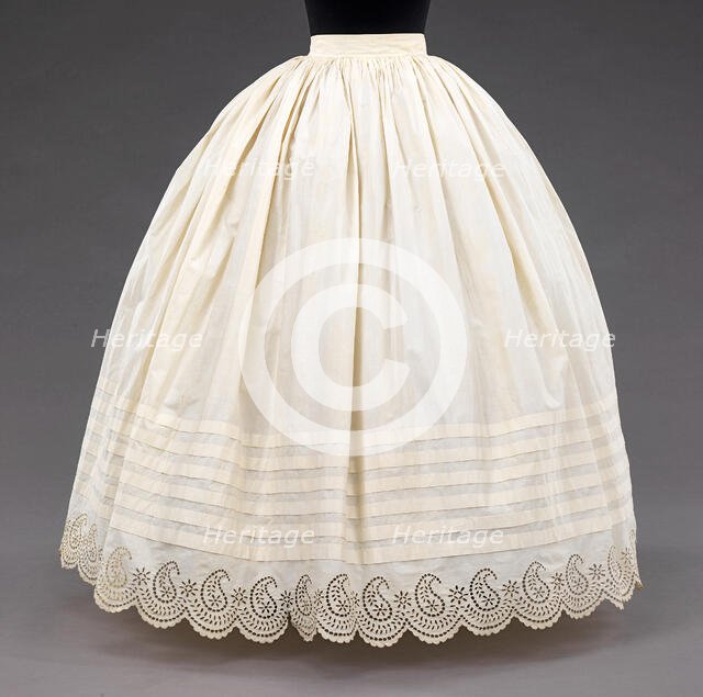 Petticoat, American, 1855-65. Creator: Unknown.