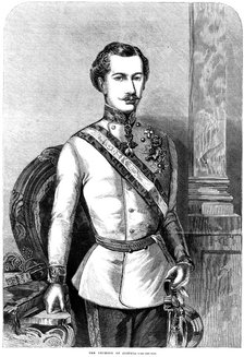 Franz Joseph I, Emperor of Austria, 1859. Artist: Unknown