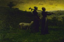 Bringing Home the New Born Lamb, 1890. Creator: Elliott Daingerfield.