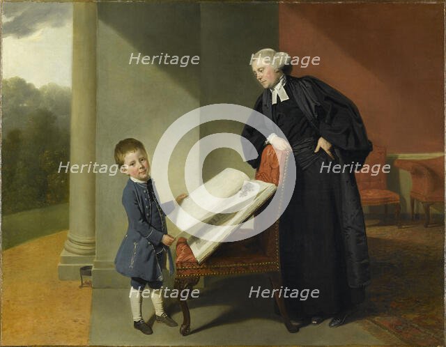 Reverend Randall Burroughes and his son Ellis, 1769. Creator: Zoffani, Johann (1733-1810).