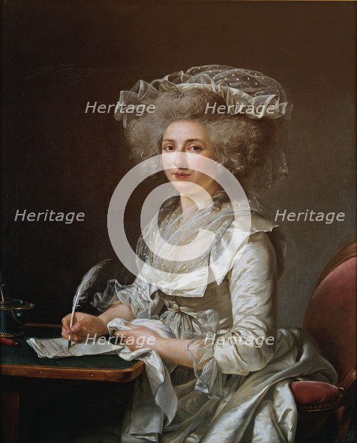 Portrait of Madame Roland. Artist: Labille-Guiard, Adélaïde (1749-1803)