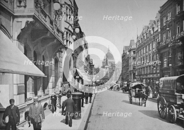 Fleet Street, City of London, c1900 (1911). Artist: Pictorial Agency.