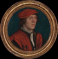 Portrait of a Man in a Red Cap, 1532-35. Creator: Hans Holbein the Younger.