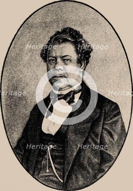 Portrait of the composer and pianist Alexandre Dubuque (1812-1898) . Creator: Anonymous.