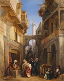 Street Scene in Cairo, 1839. Creator: William James Muller.
