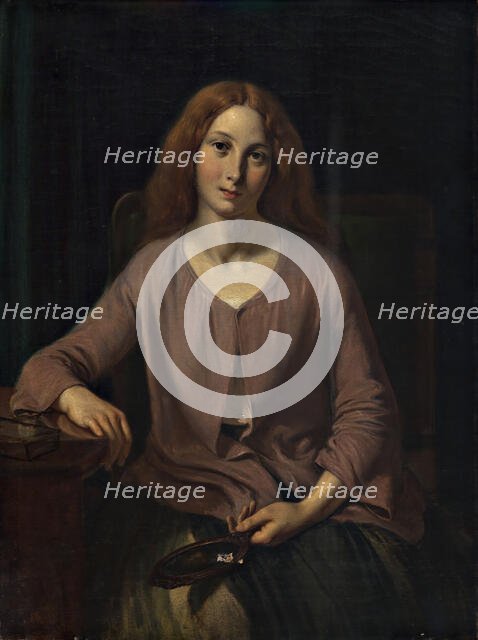 Venetian woman in the restroom, 1854. Creator: Wilhelm Marstrand.