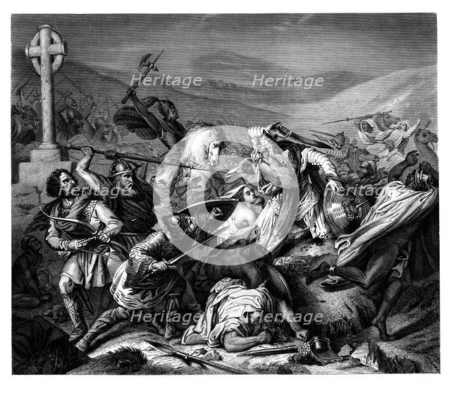 The Battle of Tours, 732 AD, (1875).Artist: DJ Pound