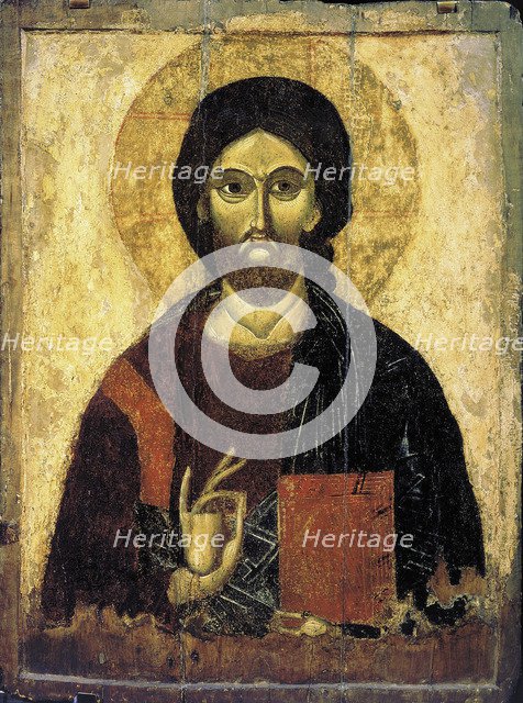 Christ Pantocrator, 13th century.  Creator: Russian icon.