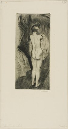 Woman Standing, 1902. Creator: Theophile Alexandre Steinlen.
