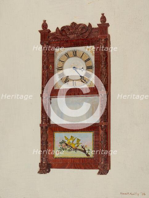Shelf Clock, 1936. Creator: Alvin M Gully.